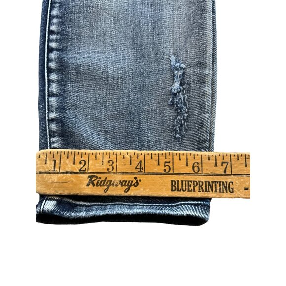 Judy Blue Boyfriend Fit 5|27 Distressed Jeans Style #JB82284MD - Picture 8 of 9
